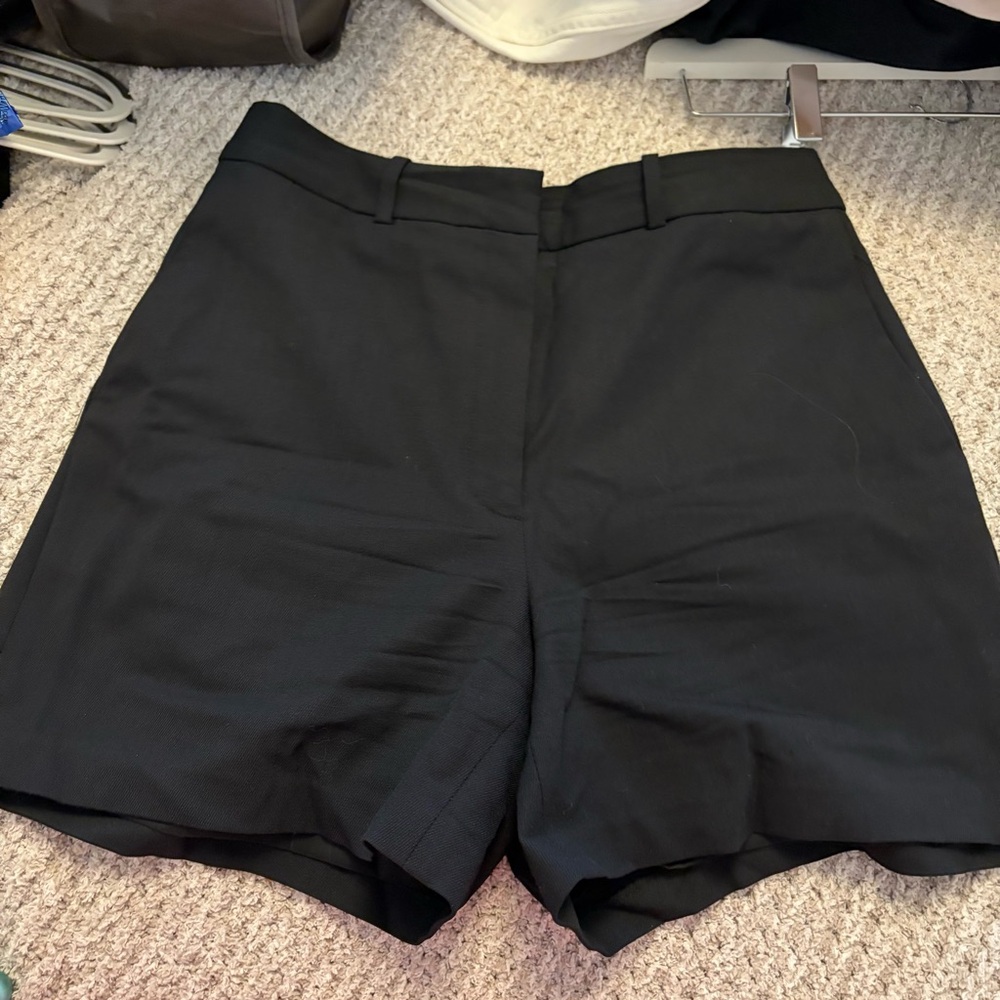Babaton Black High-Waist Tailored Shorts
